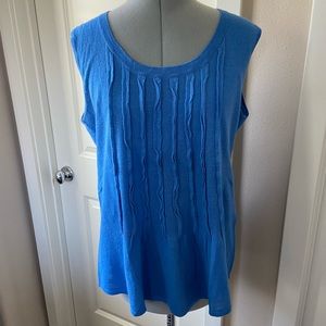 Robert Kitchen Tank Top Sweater, Blue, Size M